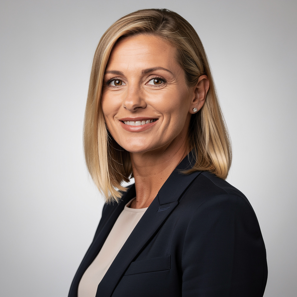 Female journalist portrait smiling